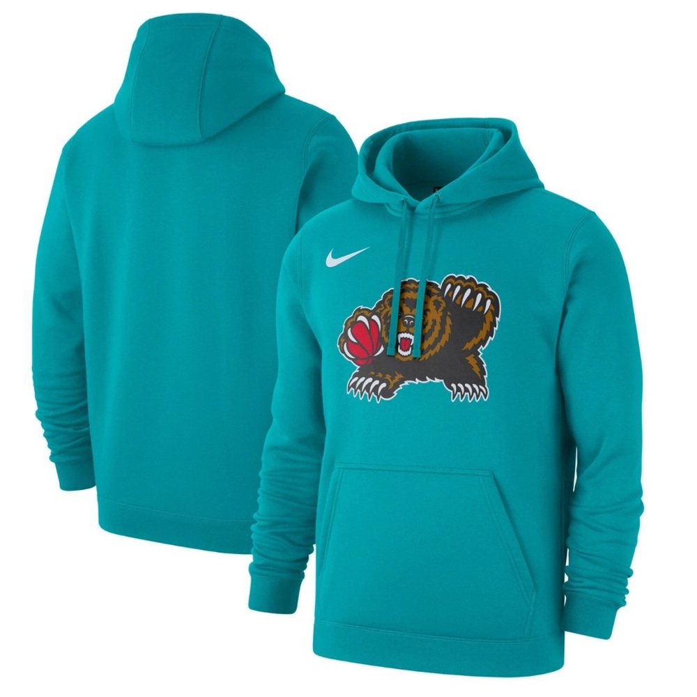Authentic Nike Memphis Grizzlies NBA Hardwood Classics Club Logo Hoodie Size S